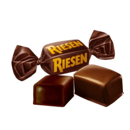 Riesen 900g – niemieckie cukierki w czekoladzie, karmelowe wnętrze, duże opakowanie, oryginalny produkt marki Storck.