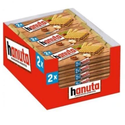 Wafelki Hanuta 44x18g z kremem orzechowym i czekoladą
